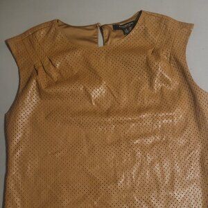 Faux leather tank top